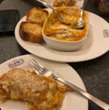 Breakfast bake served on a Glen's plate